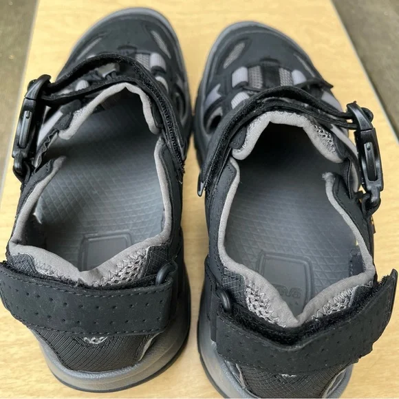 Teva Men’s Omnium 2 Hybrid Hiking Water Shoes in Black & Gray Sz 8